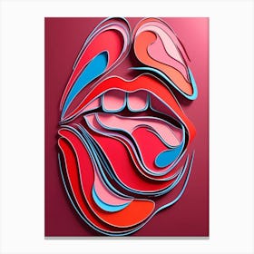 Rolling Stones Lips Canvas Print