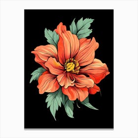 Hibiscus Flower 8 Canvas Print