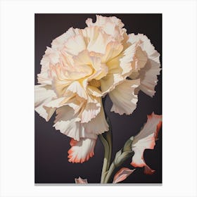 Carnation 7 Flower Painting Canvas Print