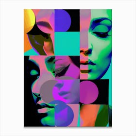 Fashion, faces, abstract, "Needing Someone" Canvas Print