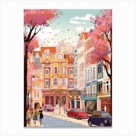 Santander Spain 7 Illustration Canvas Print