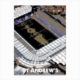 St Andrew's, Birmingham, Stadium, Football, Art, Soccer, Wall Print, Art Print Canvas Print