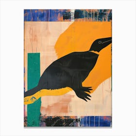 Platypus Duck 2 Cut Out Collage Canvas Print