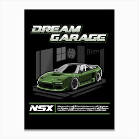 Honda NSX Army Canvas Print