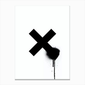 X Shoot Canvas Print