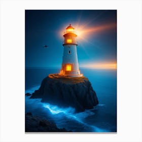 Absolute Reality V16 Archane Lighthouse Hovering Future Scifi 0 Canvas Print