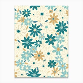 Floral Pattern Vector 1 Canvas Print