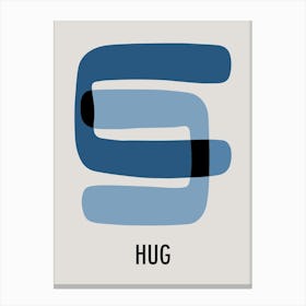 Hug Zen Abstract Canvas Print