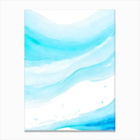 Blue Ocean Wave Watercolor Vertical Composition 120 Canvas Print