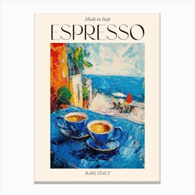 Bari Espresso Made In Italy 1 Poster Canvas Print