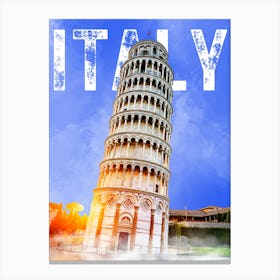 Leaning Tower Of Pisa Canvas Print