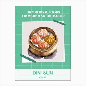 Dim Sum China 4 Foods Of The World Canvas Print