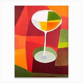 Dark And Stormy Paul Klee Inspired Abstract Cocktail Poster Canvas Print