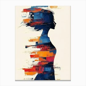 Abstract Colorful Of Woman Canvas Print