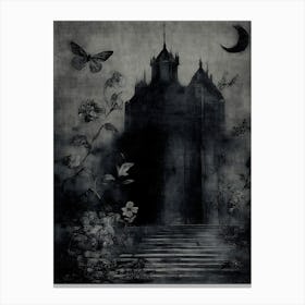 Castle In The Night Canvas Print