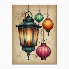 Chinese Lanterns 5 Canvas Print