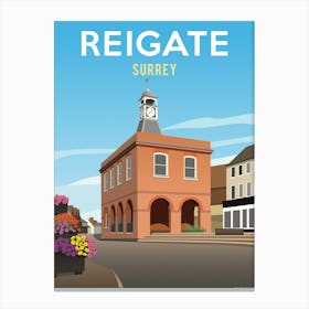 Reigate Old Town Hall Surrey Canvas Print