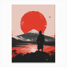 Fuji's Lament:Samurai Canvas Print