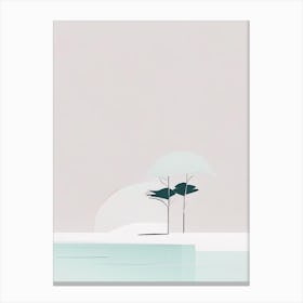 Gili Islands Indonesia Simplistic Tropical Destination Canvas Print