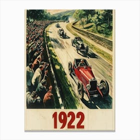 Aihrgdesign A Vintage Sports Poster For A 1922 Automobile Ral 0354d74d 2d99 43eb 8ef4 F1f00745b16e 3 Canvas Print