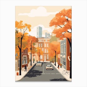 Washington In Autumn Fall Travel Art 4 Canvas Print