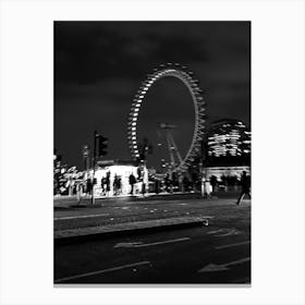 London Eye At Night Canvas Print