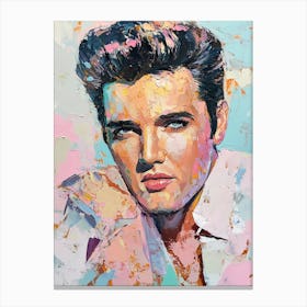 Elvis Presley, Rock und Popkultur Pastel acryl Malerei Canvas Print