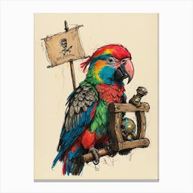 Pirate Parrot 2 Canvas Print