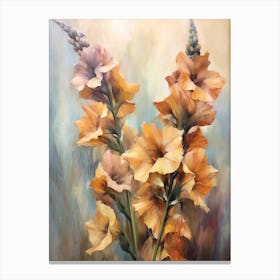 Fall Flower Painting Delphinium 2 Canvas Print