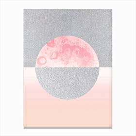 Glitter Moon Canvas Print