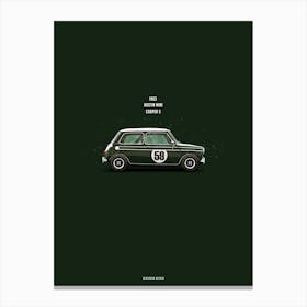 Cars in Colors, Mini Cooper S Canvas Print