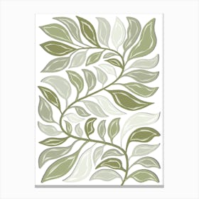 Green Leafy Plant Canvas Print