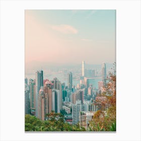 Hongkong Skyline 2 Canvas Print