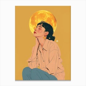 Moon Girl 2 Canvas Print