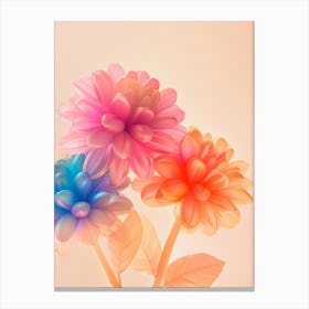 Dreamy Inflatable Flowers Dahlia 1 Canvas Print