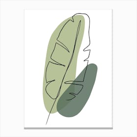 Green Leaf Canvas Print