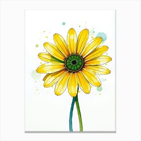 Yellow Daisy Canvas Print