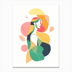 Abstract Woman Canvas Print