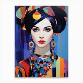 Colorful Woman Canvas Print