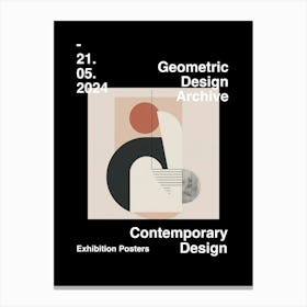 Geometric Design Archive Poster 06 Canvas Print