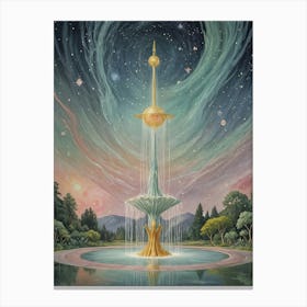 Fountain Of The Stars Canvas Print