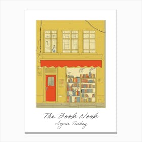 Izmir Turkey The Book Nook Pastel Colours 4 Poster Canvas Print