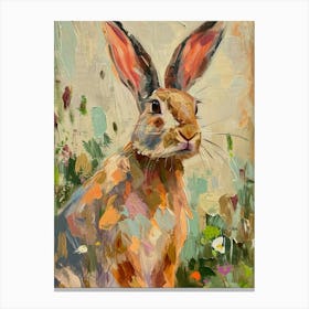 Polish Rex Rabbit Painting 1 Canvas Print