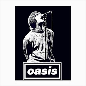 liam gallagher britpop music band Canvas Print