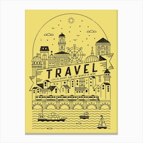 Travel the World City Canvas Print
