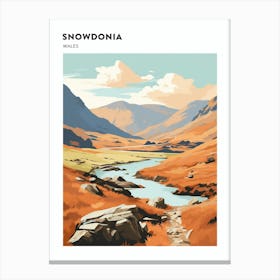 Snowdonia National Park Wales 3 Hiking Trail Landscape Poster Canvas Print