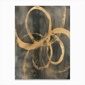 Gold Swirls Canvas Print