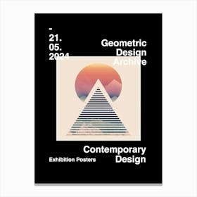 Geometric Design Archive Poster 21 Canvas Print