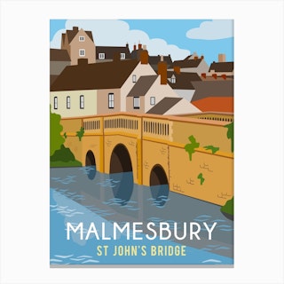 Malmesbury St John Bridge Canvas Print