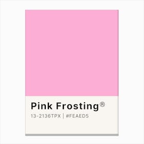 Pink Frosting Canvas Print